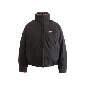 Пуховик Unisex Stand Collar Moderate Others Jeep, pure черный