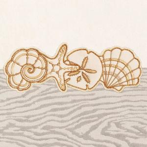 Linum Домашний текстиль, турецкий хлопок, набор из 3 украшенных ракушек набор полотенец