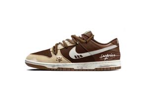 Nike Кроссовки для скейтбординга Dunk, устойчивые к истиранию, низкие, унисекс, коричневые