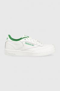 Детские кожаные кроссовки Reebok Classic CLUB C, белый