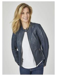 Кожаная куртка 7eleven, темно-синий