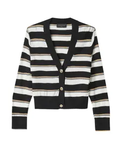 Кардиган в полоску с люрексовой отделкой Gaã«Lle Paris, мультиколор