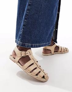 Эспадрильи рыбака ASOS DESIGN Jukebox в натуральном цвете