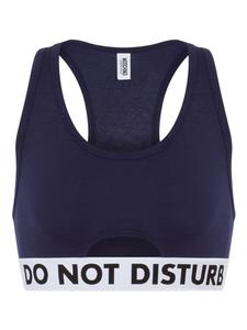 Moschino бюстгальтер Do Not Disturb, синий