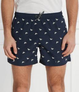 Шорты мужские Emporio Armani пляжные с принтом, синий