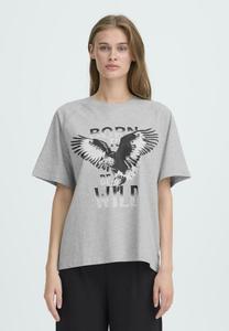 Футболка ICHI IHELLY SS, Light Grey Melange/Light Grey