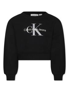 Calvin Klein Kids свитер с логотипом, черный