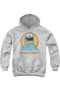 Толстовка с капюшоном для детей "Печеньковый монстр" из "Улицы Сезам" Gildan, Athletic Heather