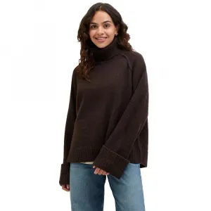 Свитер Jack & Jones Ellinora JJXX high neck, коричневый