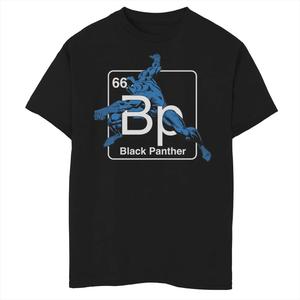 Футболка с рисунком «Чёрная пантера» для мальчиков 8–20 лет Marvel Avengers Marvel, черный
