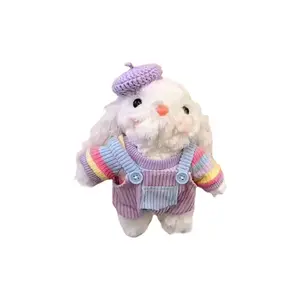 Подвеска из плюша с кроликом, кружевными вставками и висячими ушками, высота 15 см MIC RABBIT