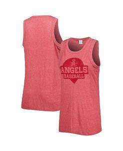 Женская красная майка Los Angeles Angels Tri-Blend Soft As A Grape, красный