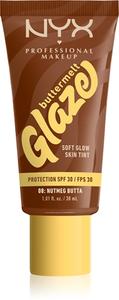 Осветляющая и тонизирующая жидкость spf 30 NYX Professional Makeup Buttermelt Glaze, 08 Nutmeg Butta 30 ml