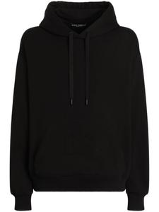 Dolce & Gabbana худи с тисненым логотипом, черный