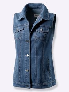 WITT WEIDEN Джинсовый жилет цвета «голубой камень»