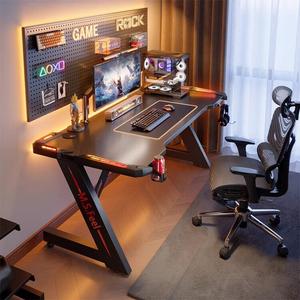 Naijia компьютерный стол, домашний игровой комплект стола и кресла, офисный стол, простой учебный стол, игровой стол, стол из карбона, черный карбон, 80см
