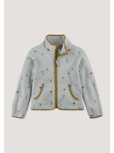 Флисовая куртка Hessnatur из чистого органического хлопка, цвет туманно-серый