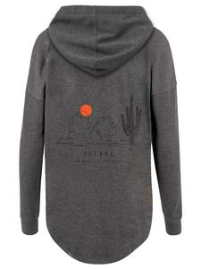 Толстовка Oversize Escape Discover the World Savannah в цвете уголь F4NT4STIC