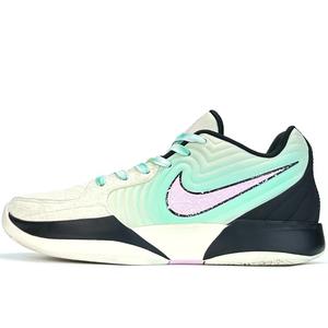 Nike Баскетбольные кроссовки Ja 2 Green Toxin Cushioning, износостойкие, низкие, унисекс, светло-зеленые