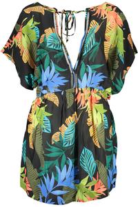 Женское платье Desigual короткое с V-вырезом и принтом, мультиколор