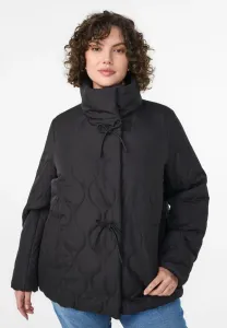 Зимняя куртка stepp mit schleifen und hohem kragen Zizzi, Black