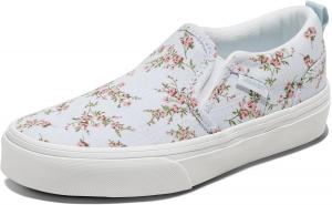 Кеды Vans Asher без шнурков для детей и подростков, Sweet Floral Dawn Mist