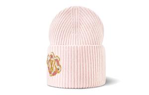 Шапка женская Louis Vuitton с логотипом, розовый