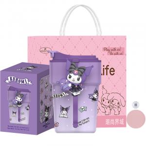 Термостакан Echos Hello Kitty KT Hello Kitty из нержавеющей стали 316, 380 мл Sanrio, Kuromi Insulated Mug+Cup Mat+Shopping Bag