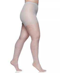 Женские колготки Queen Plus Size Shimmers Ultra Sheer Control Top 4412 Berkshire, серебряный