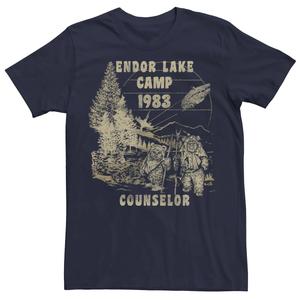 Мужская футболка Ewok Endor Lake '83 Camp Counselor Star Wars