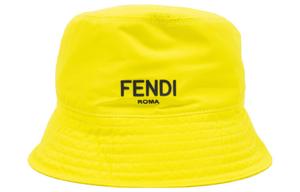 FENDI Детская кепка-ведро с логотипом, Yellow