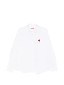 Рубашка с цветочным мотивом Kenzo, белый