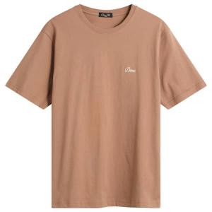 Футболка с небольшим логотипом, написанным курсивом Dime, Sepia