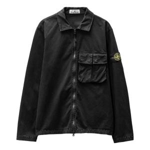 Куртка overshirt 'black' Stone Island, черный