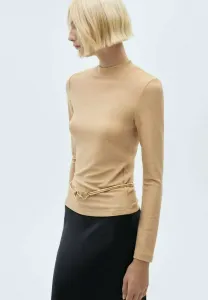 Топ с длинными рукавами Mango, Gold-Coloured
