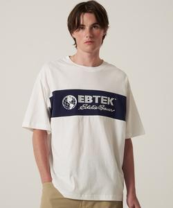 Футболка, панельный крой, бренд EBTEK Eddie Bauer, белый