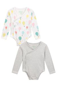 Органическое боди-кимоно, комплект из 2 мягких хлопковых комплектов Mountain Warehouse, бежевый