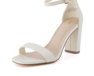 Женские сандалии Bliss One Band Block цвета слоновой кости из мягкой кожи Nappa CUSHIONAIRE