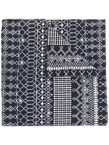 Gabriele Pasini шарф с графичным принтом, синий