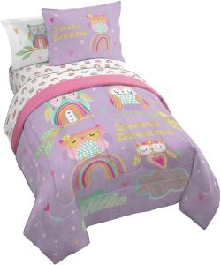 Комплект постельного белья Full, 7 предметов, Jay Franco Trend Collector Sweet Dream, супермягкий микрофибра, устойчивый к выцветанию, фиолетовый