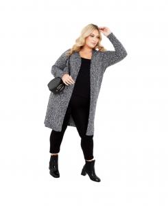 Женский длинный кардиган без воротника Charmed AVENUE, Black
