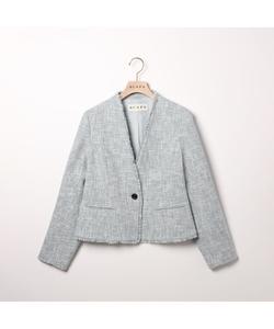 Твидовый пиджак с неравномерной текстурой