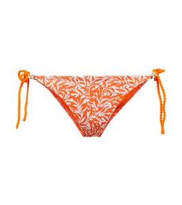 Двусторонние плавки бикини St Tropez Heidi Klein, Orange Leaf Print