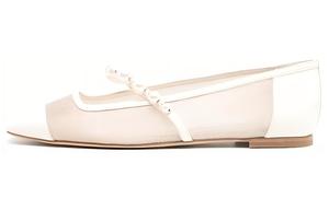 Балетки Ade с квадратным носком Jimmy Choo, White