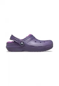 Детские классические домашние тапочки-сабо на подкладке Crocs, Nightshade