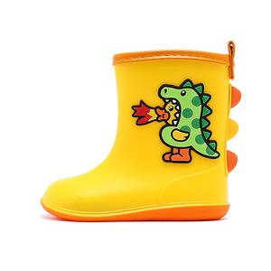 B.Duck Желтые детские сапоги Duck с противоскользящей, износостойкой и водонепроницаемой подошвой