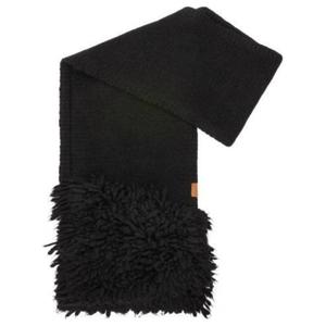 Шерстяной шарф Alpaca черный LOEWE