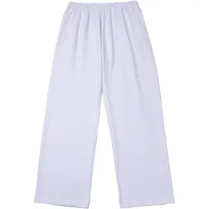 Yeezy Повседневные брюки унисекс, белые, умеренно прямого кроя