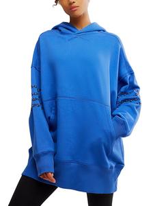 Free People At My Best Вышитый Свитшот Free People, синий