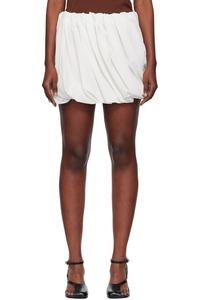 Jw Anderson Мини-Юбка кремового цвета с подвернутым краем